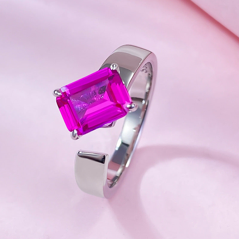 Pink Sapphire Bypass Ring