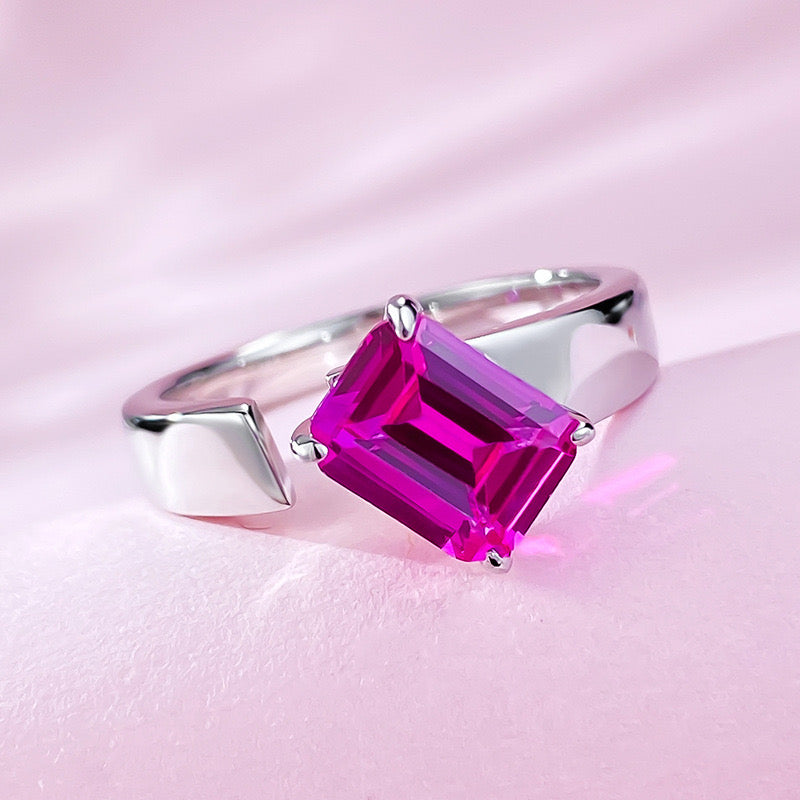 Pink Sapphire Bypass Ring