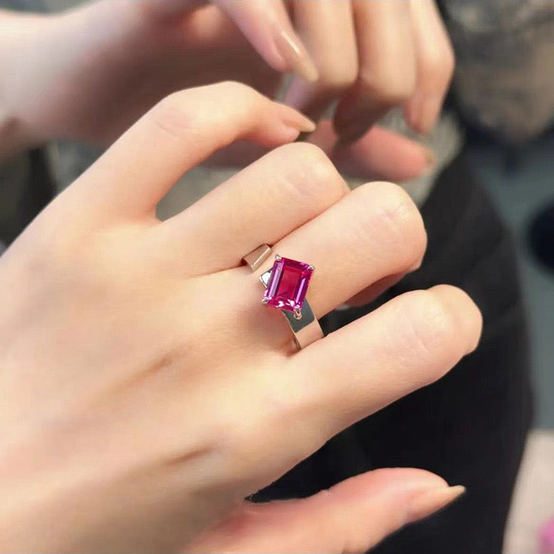 Pink Sapphire Bypass Ring