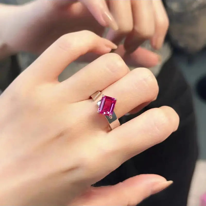 Pink Sapphire Bypass Ring Anna Zuckerman