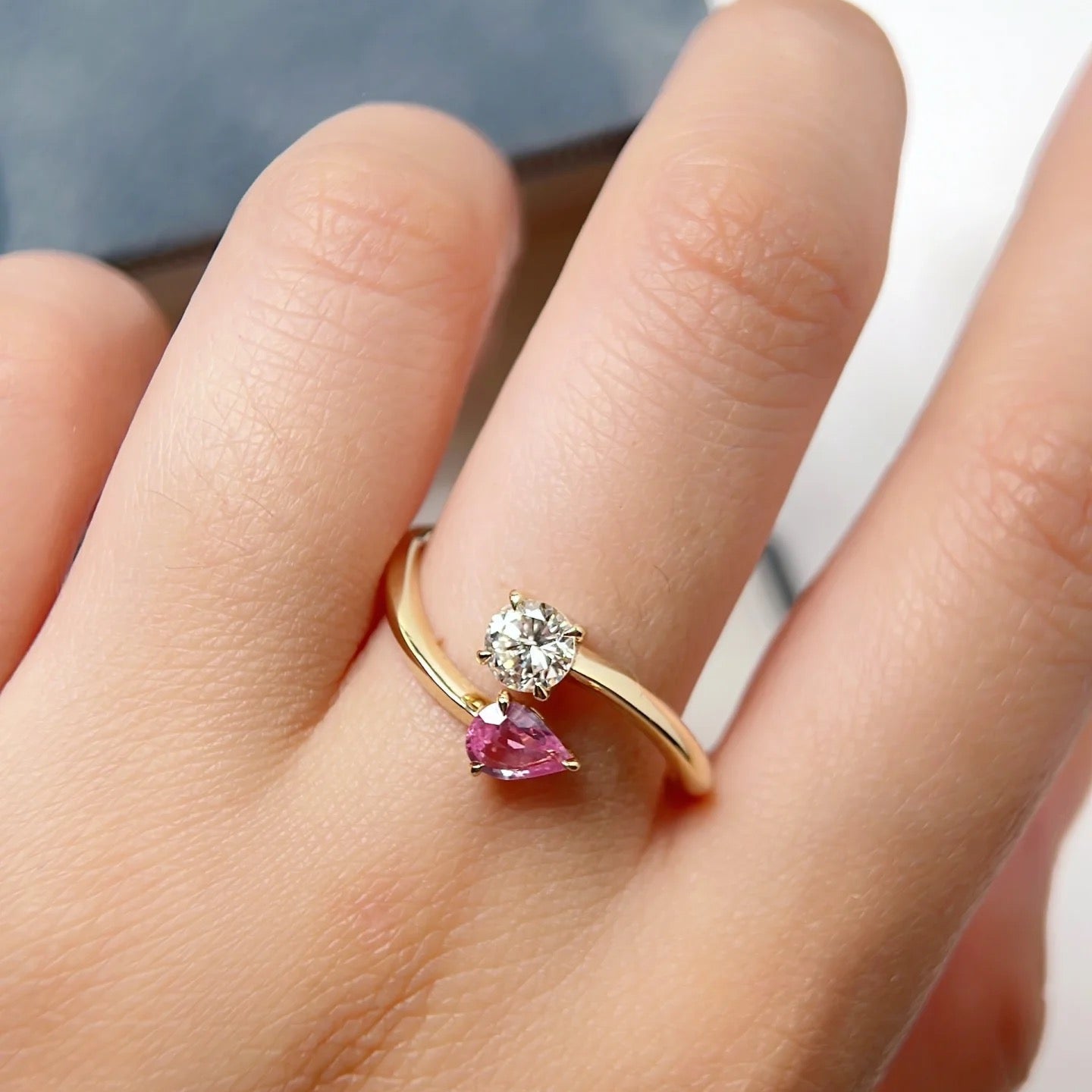 Open Bypass Ring in Gold