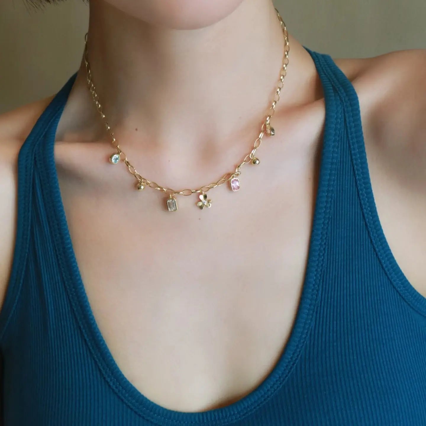 Valeria Rainbow Necklace Anna Zuckerman