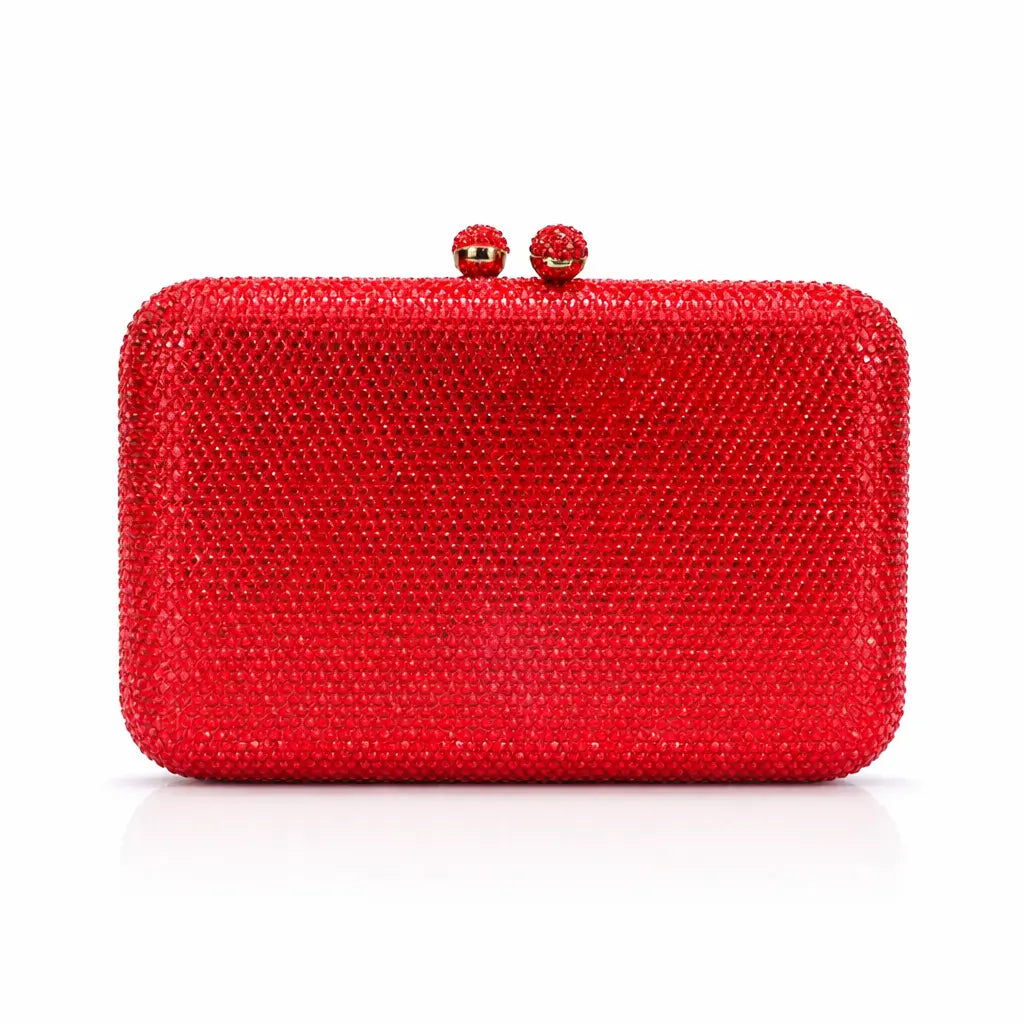 Joie de Vivre Clutch in Red Anna Zuckerman