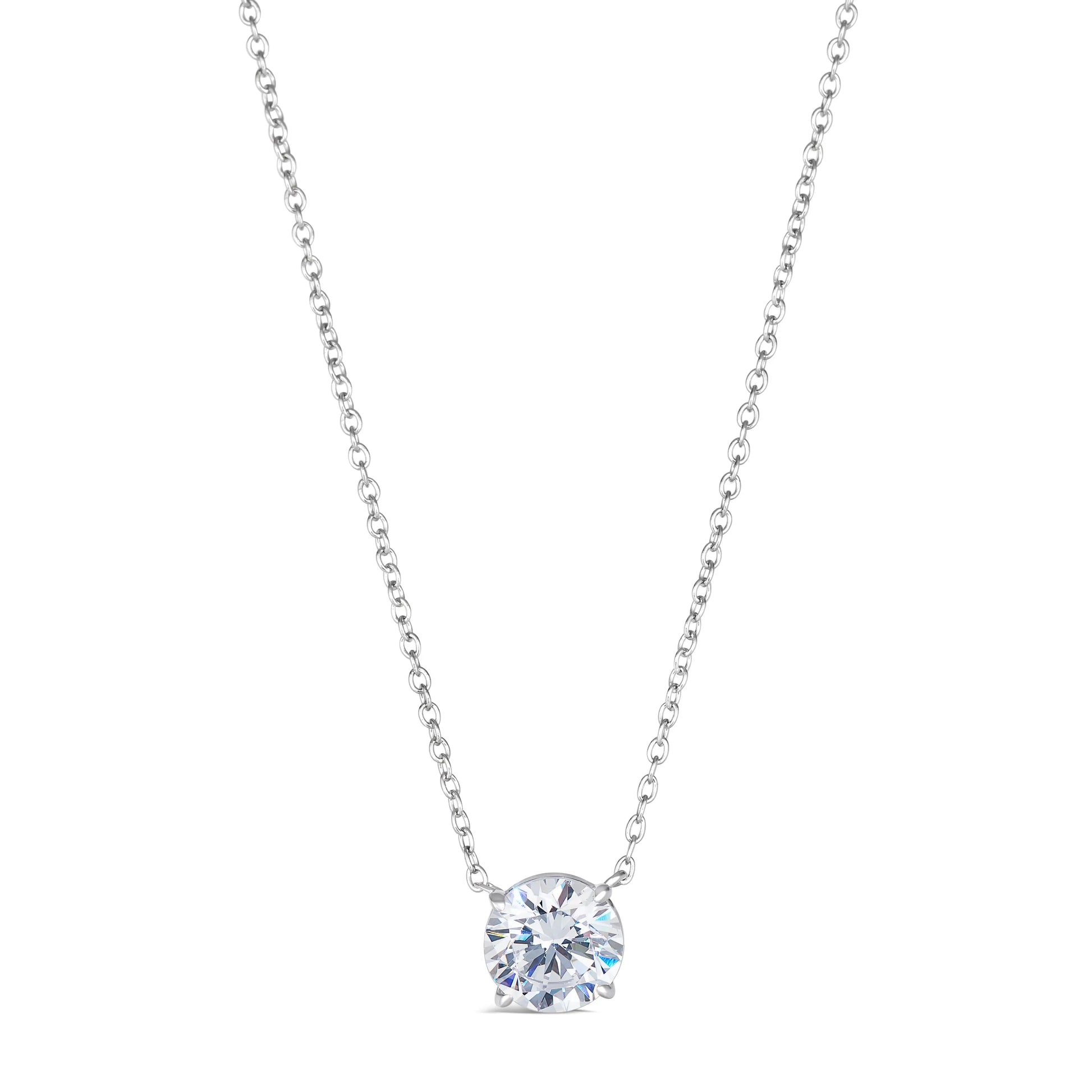 Just Like Diamond Only Better Necklace in 2 Carat Anna Zuckerman