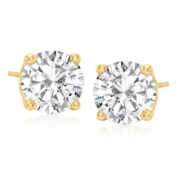 Just Like Diamonds Only Better Studs 4 Carats - Anna Zuckerman Earrings