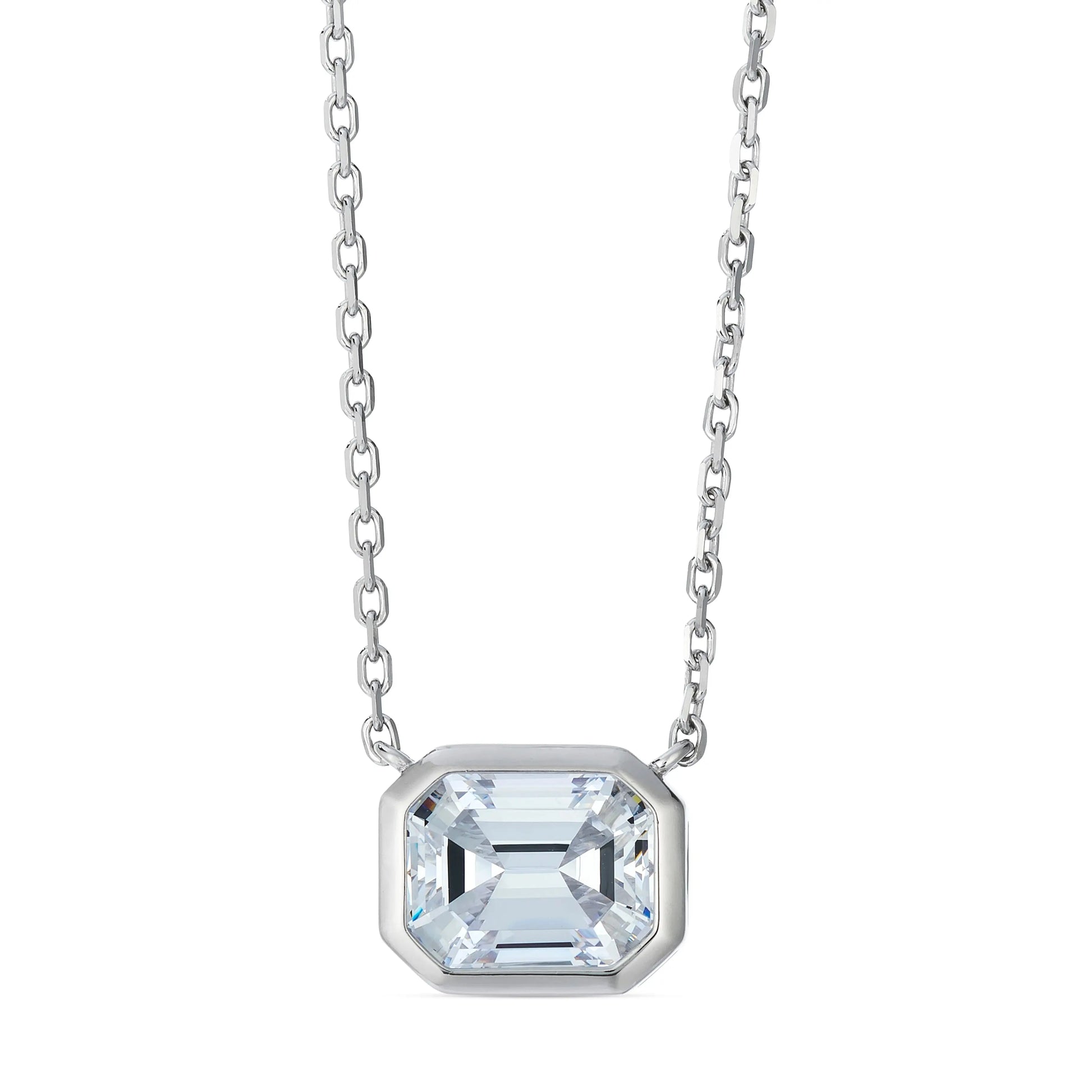 Kelly 5 Carat Diamond Crystalline Necklace in Platinum Anna Zuckerman