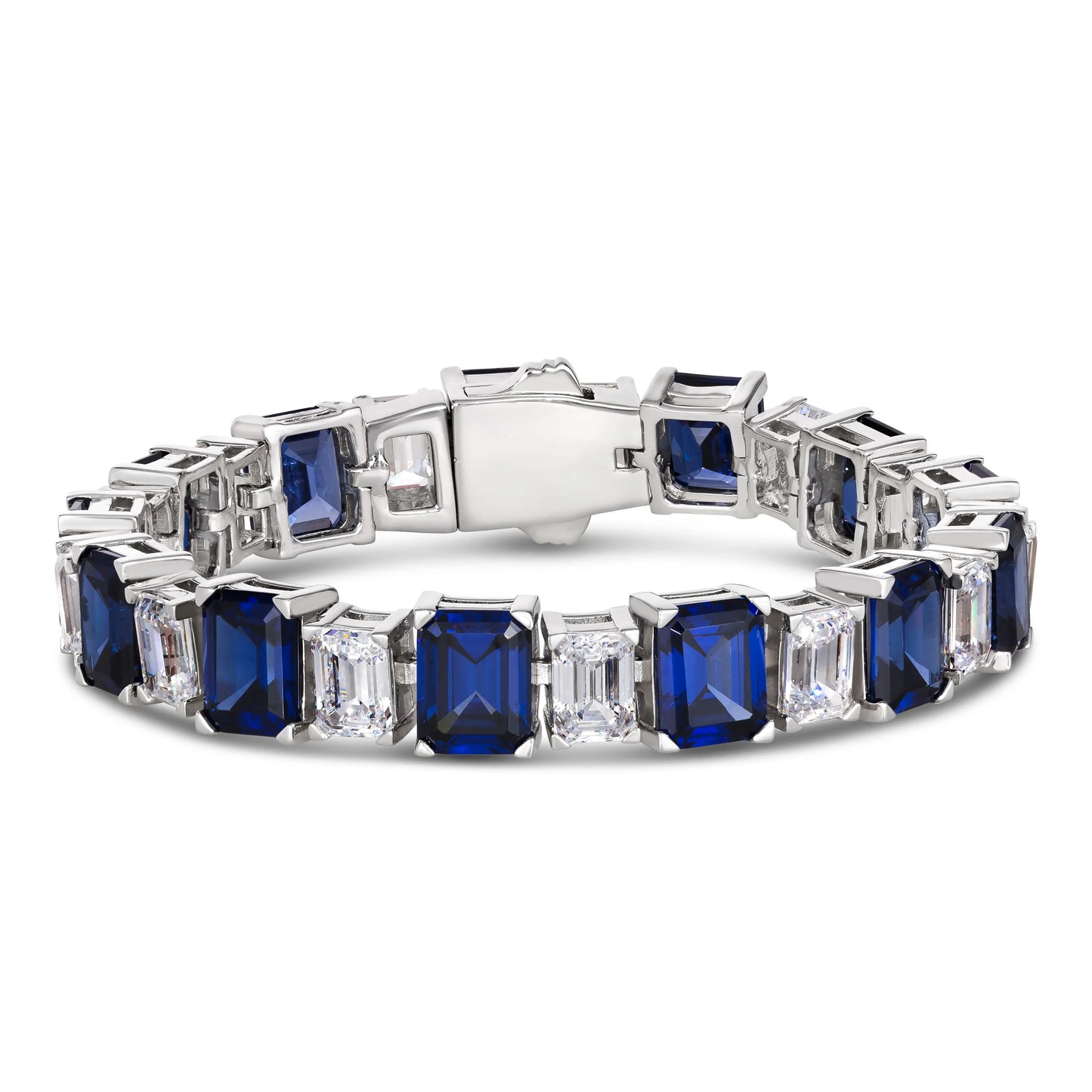 Lisa Marie Statement Bracelet in Blue Sapphire Anna Zuckerman