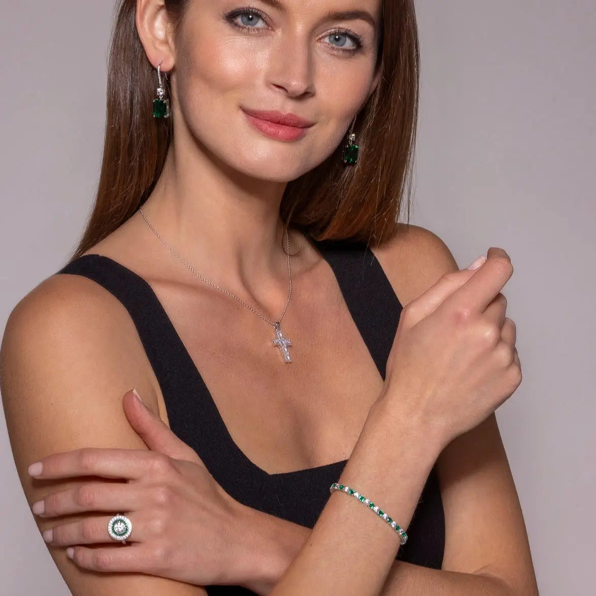 Lourdes Cross Necklace Anna Zuckerman Retail