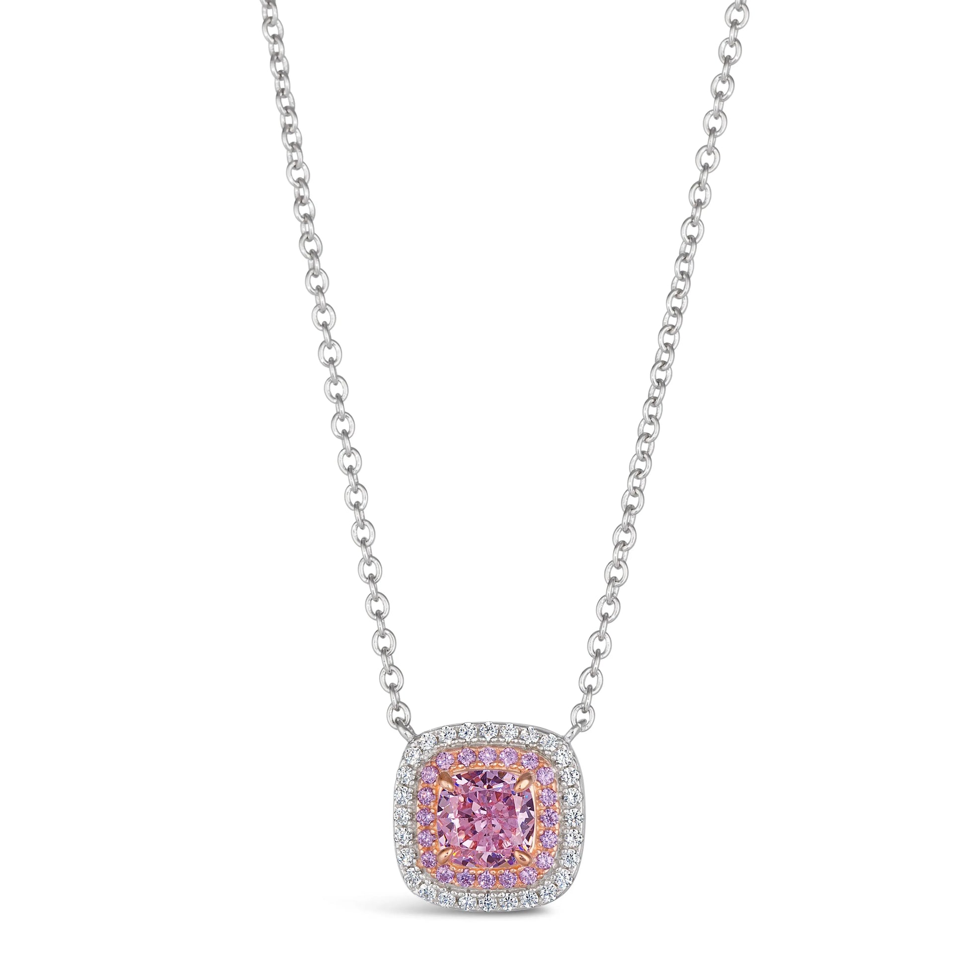 Lucia Brilliante Necklace in Argyle Pink Anna Zuckerman