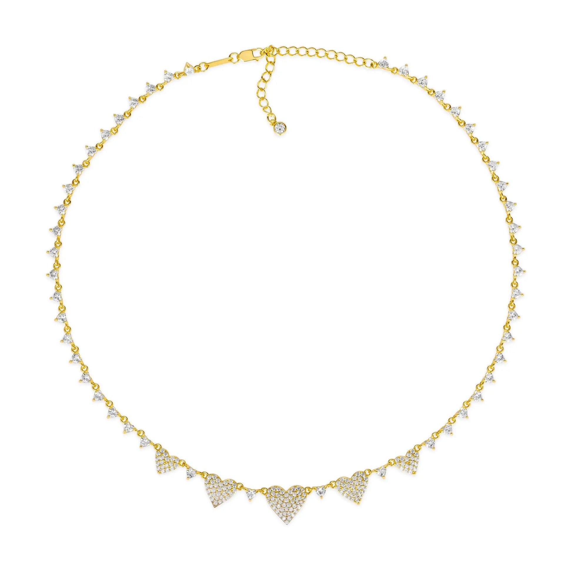 Maria Barcelona Heart Necklace in Gold Anna Zuckerman