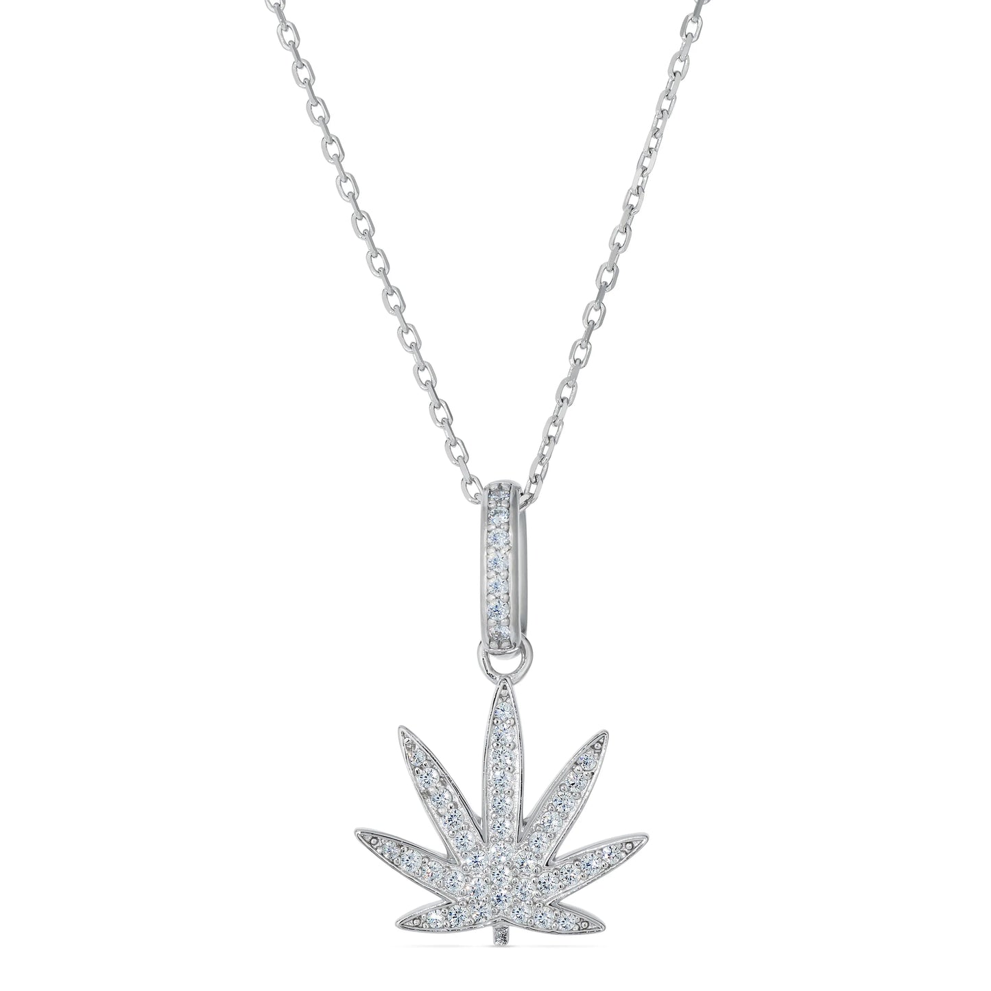 Mary Jane Necklace in Platinum Anna Zuckerman