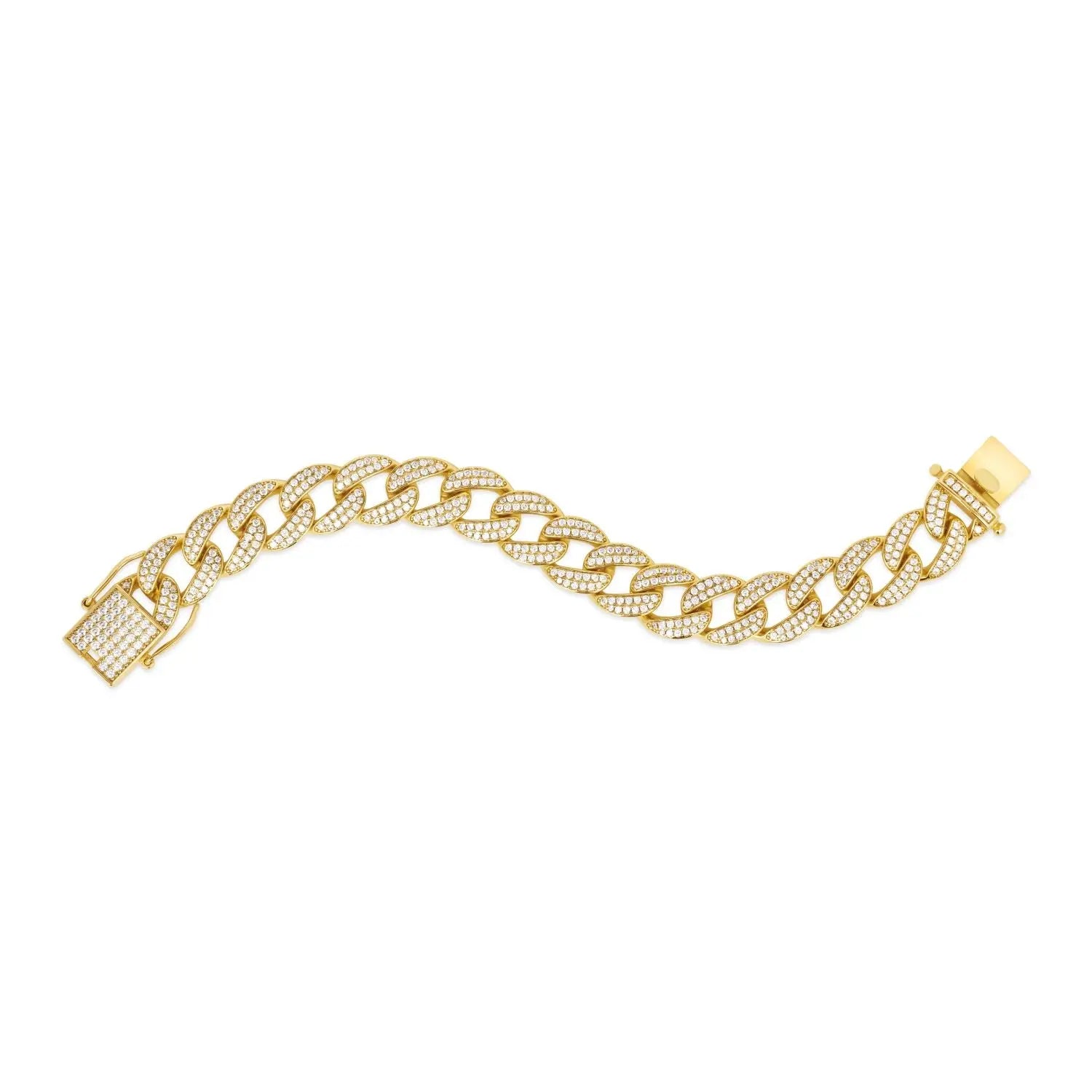 Men's 12mm Super Cuban Link Bracelet Anna Zuckerman