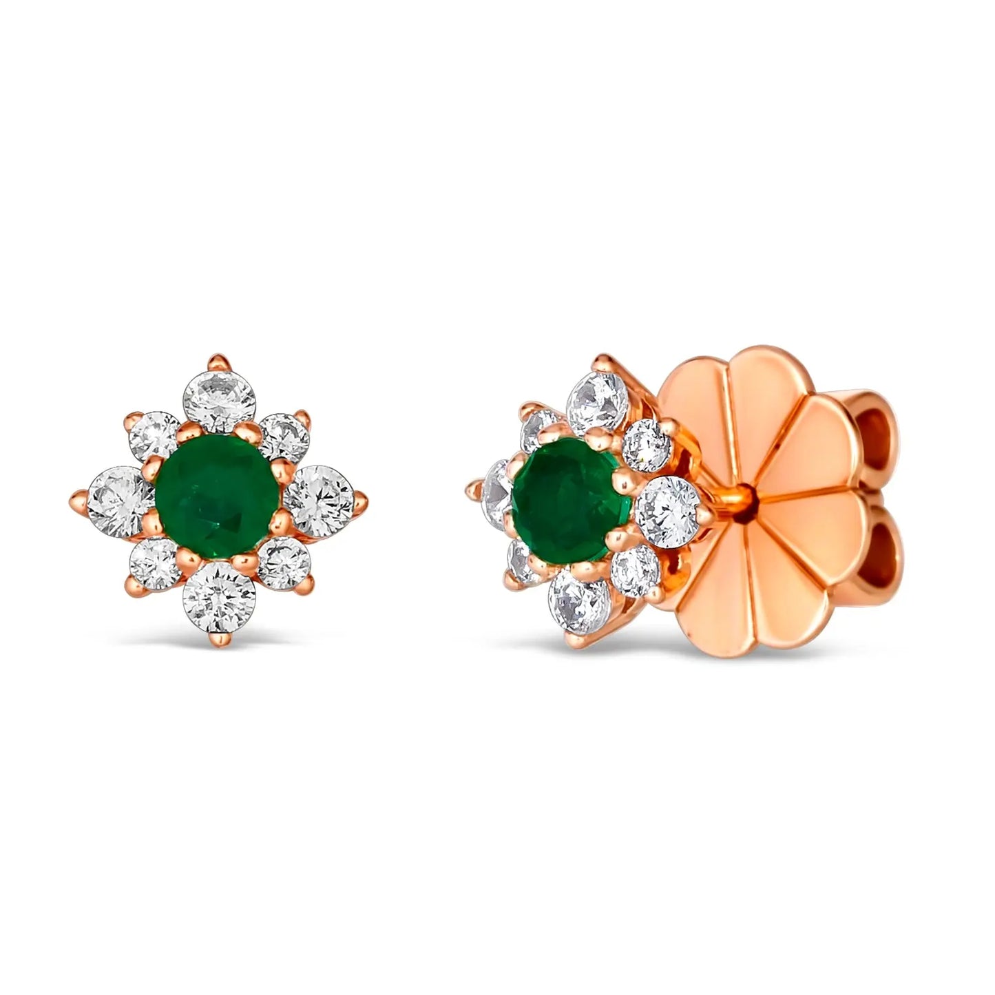 Mini Daisy Diamond Crystalline Studs - Anna Zuckerman Earrings