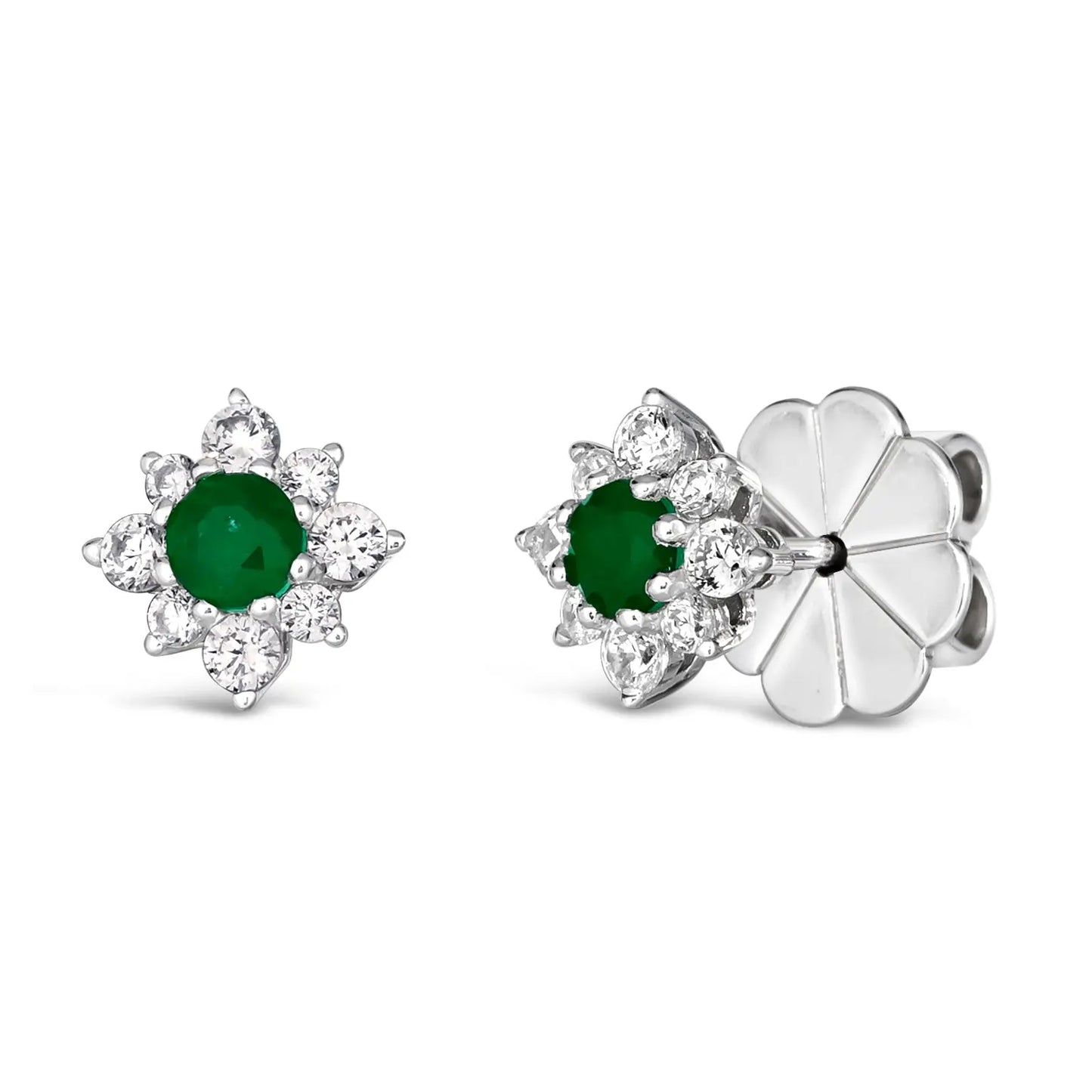 Mini Daisy Diamond Crystalline Studs - Anna Zuckerman Earrings