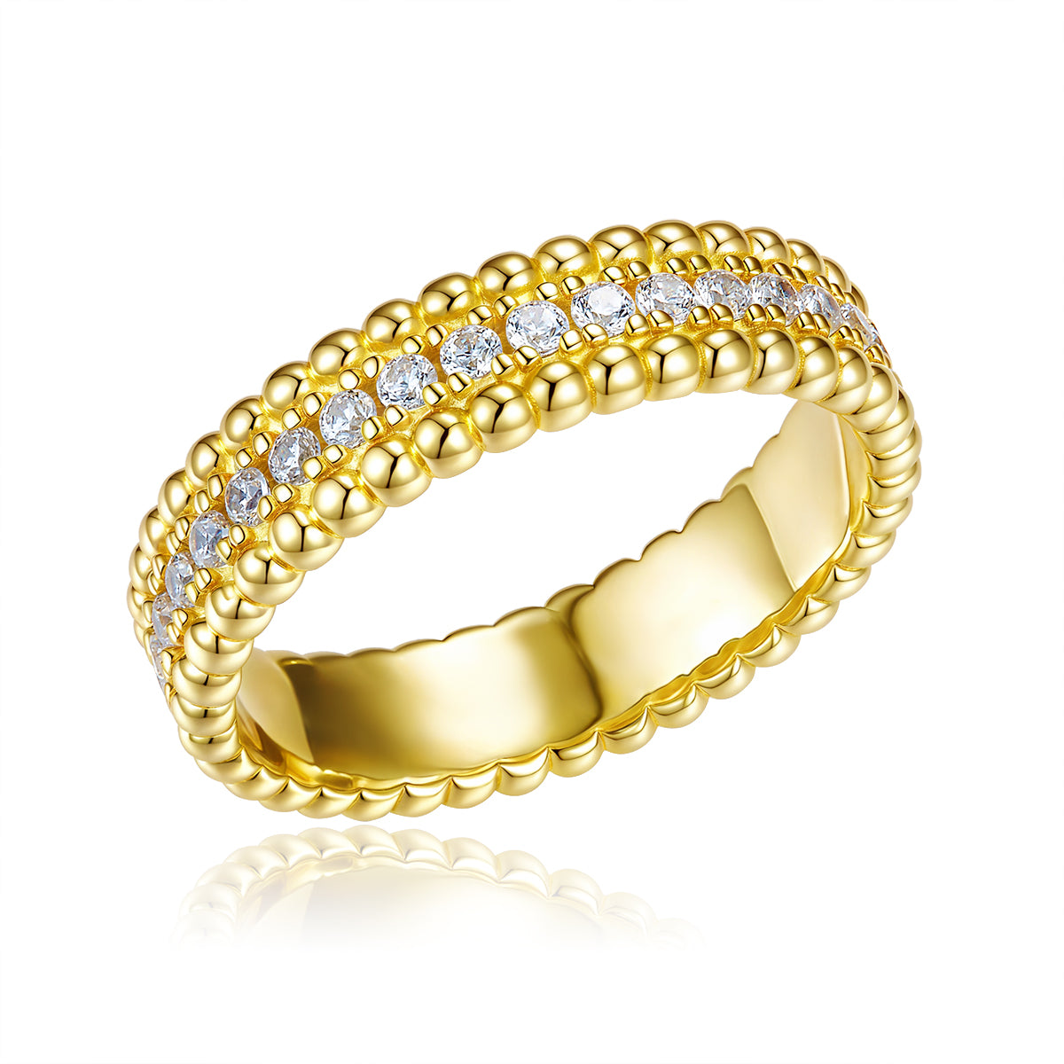 Mini Pebble Band in Gold
