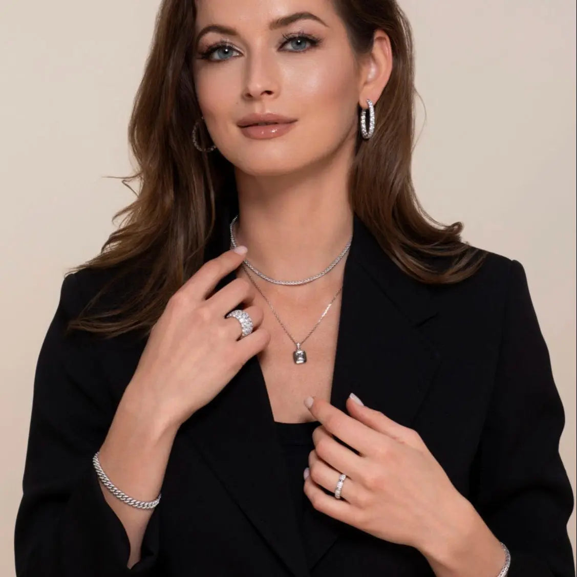 Monte Square Necklace Anna Zuckerman
