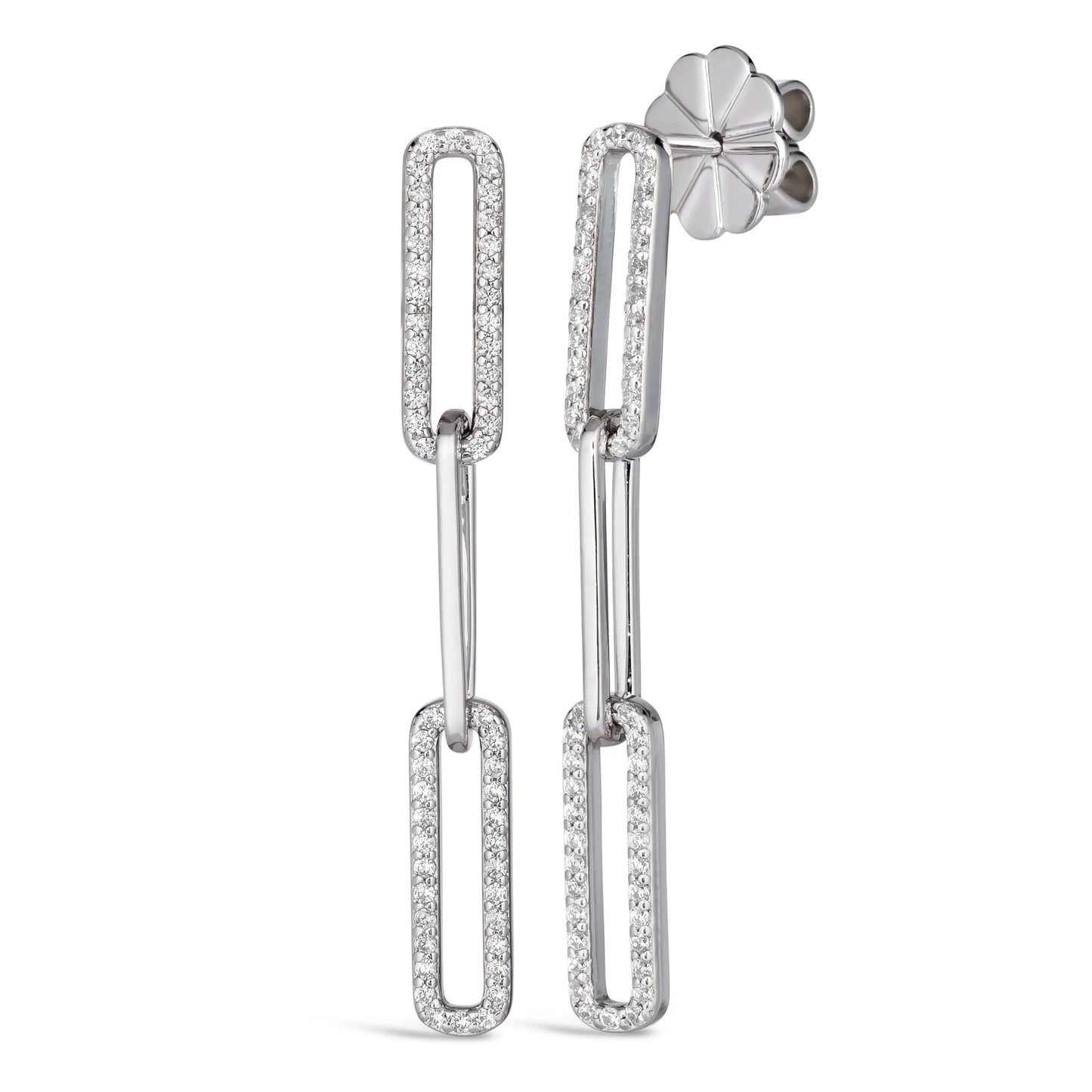 Paloma Paper Clip 3 Link Earrings - Anna Zuckerman