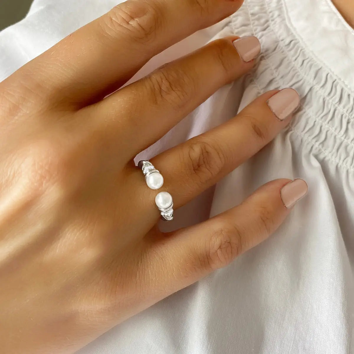 Pearl Bit Bit Ring Anna Zuckerman