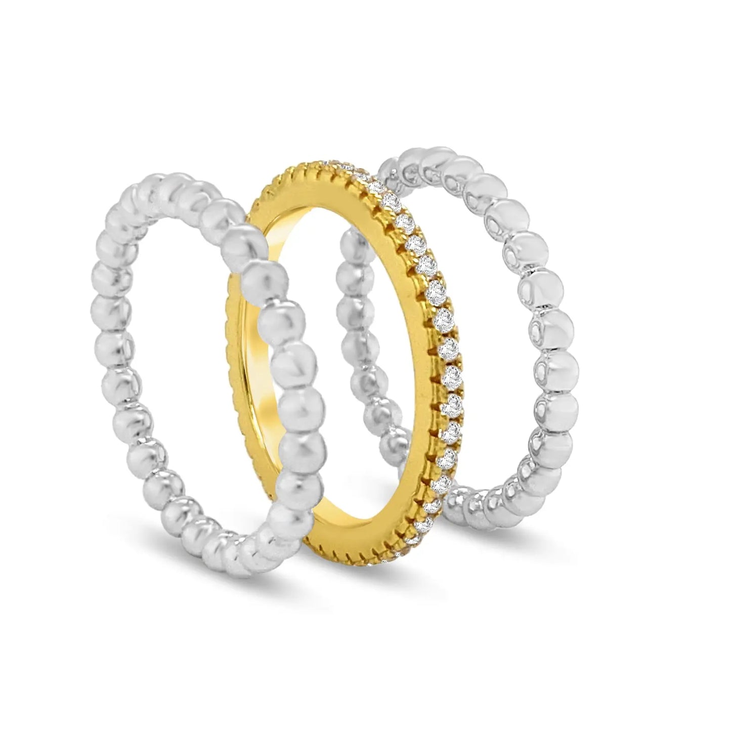 Pebble Beach Stack In Platinum Anna Zuckerman