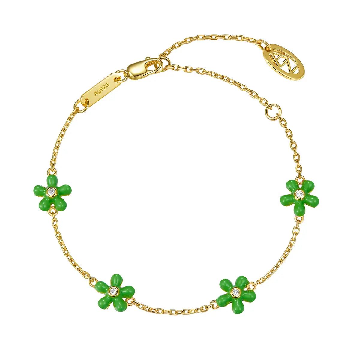 Petit Rosie Bracelet in Green Anna Zuckerman