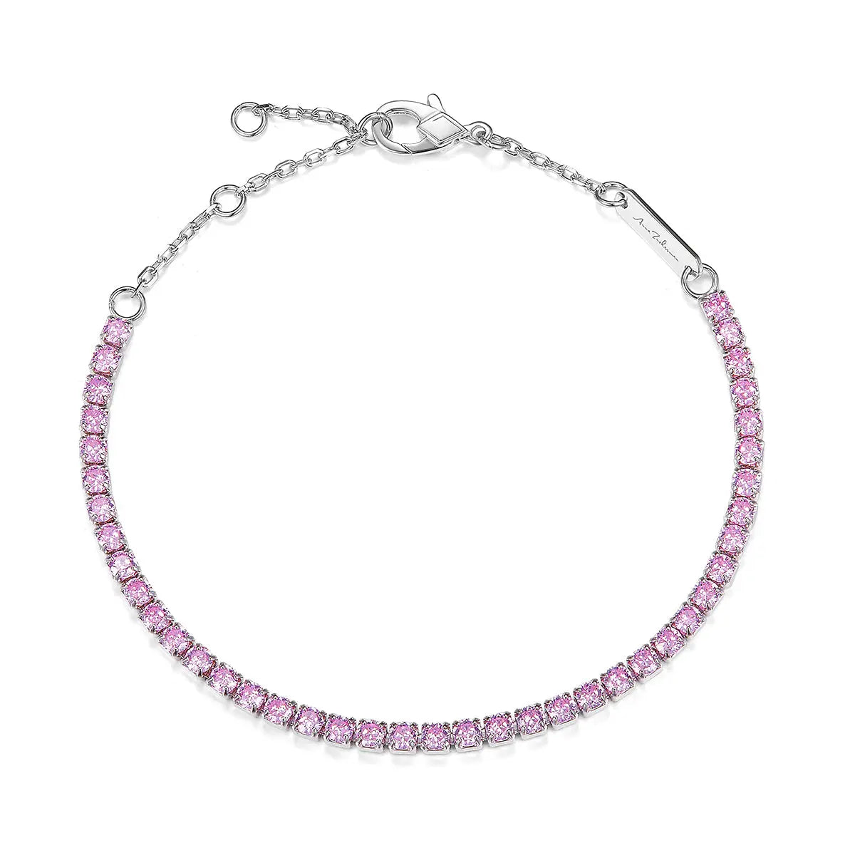 Pink Diamond Diamond Tennis Bracelet | Anna Zuckerman
