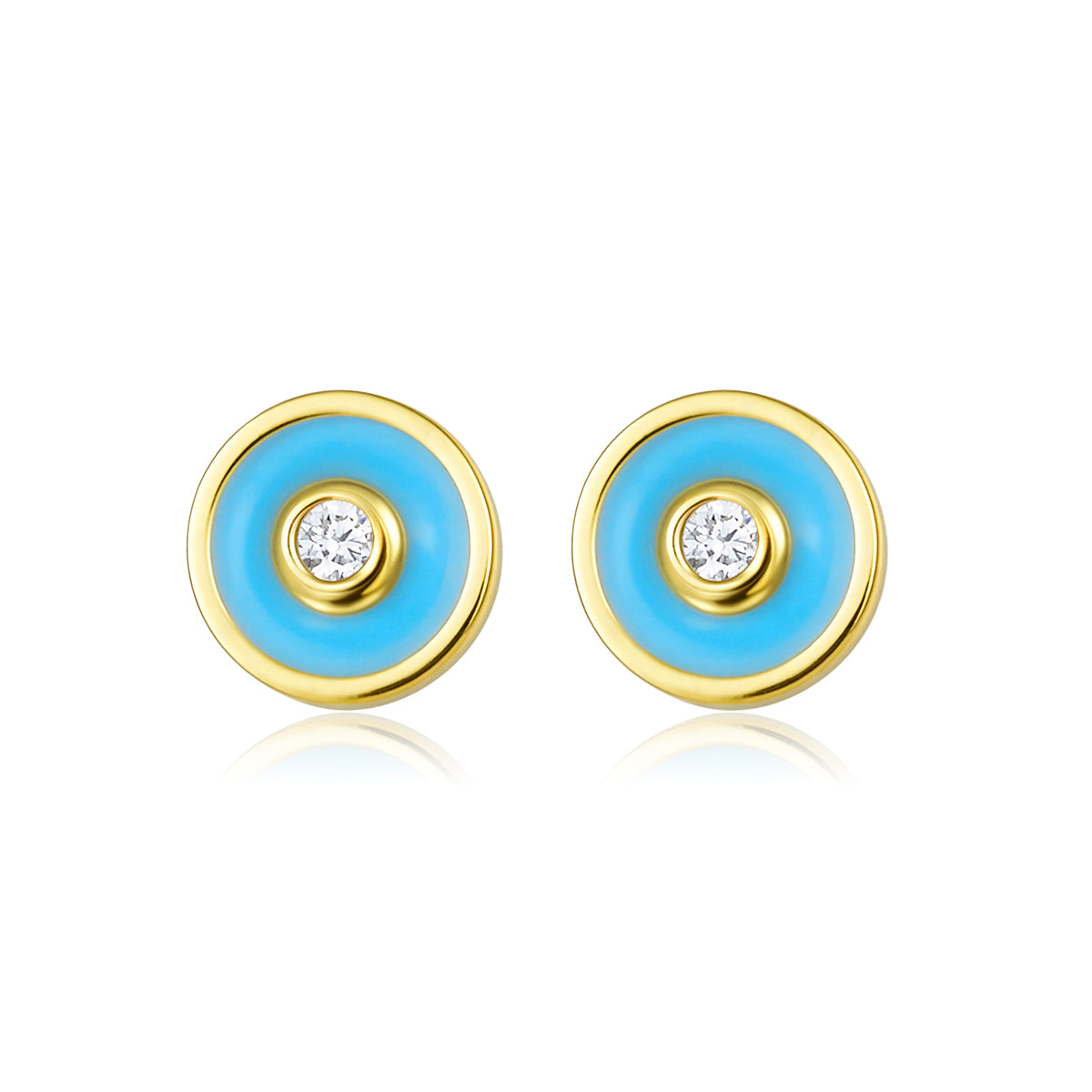 Petit Bubble Earrings in Sky Blue