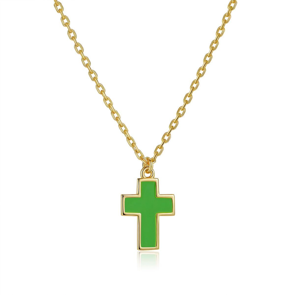 Petit Faith Necklace in Green