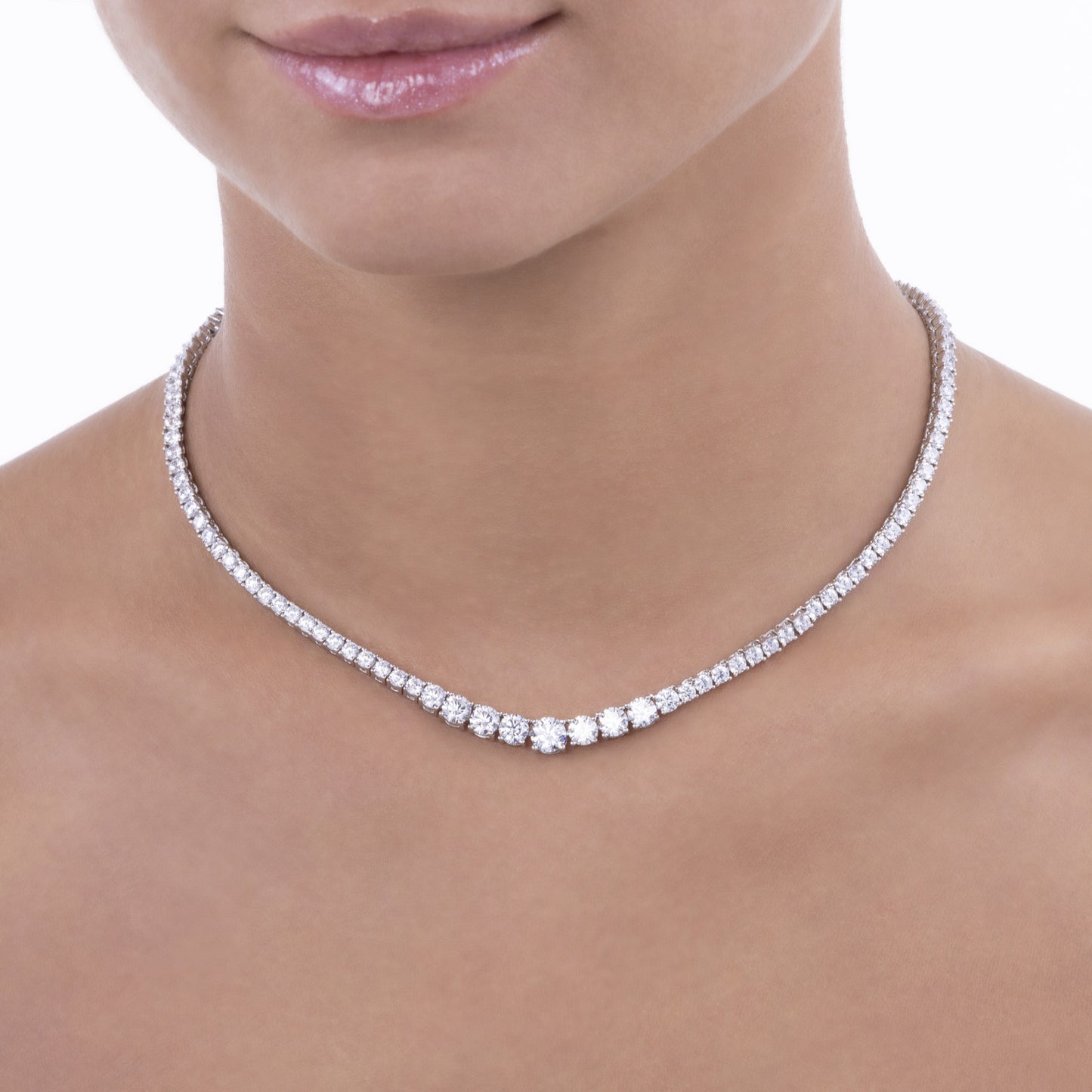 Sophia 05 Sm Round Tennis Necklace