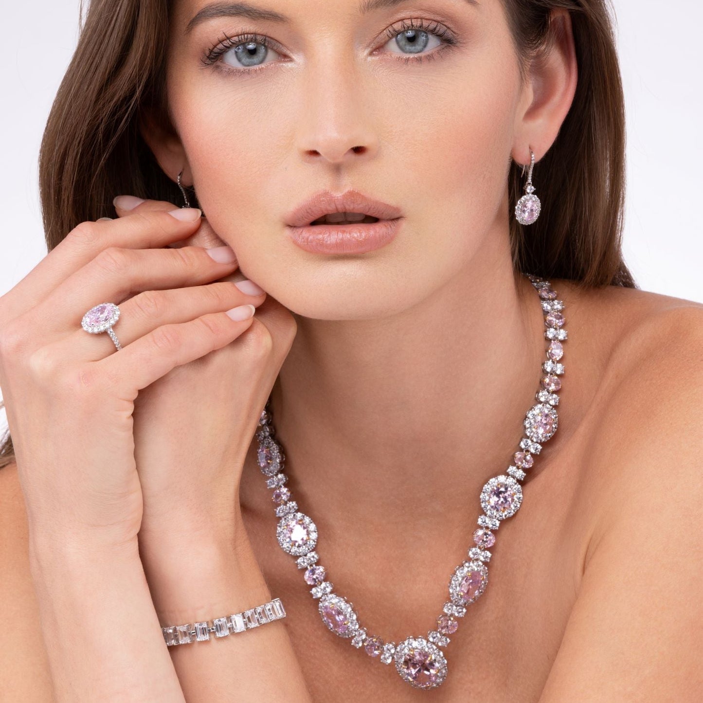 Kennedy Crystalline Ring in Aquamarine
