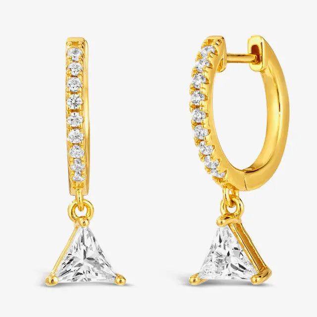Triangle Skinny Huggies - Anna Zuckerman Earrings