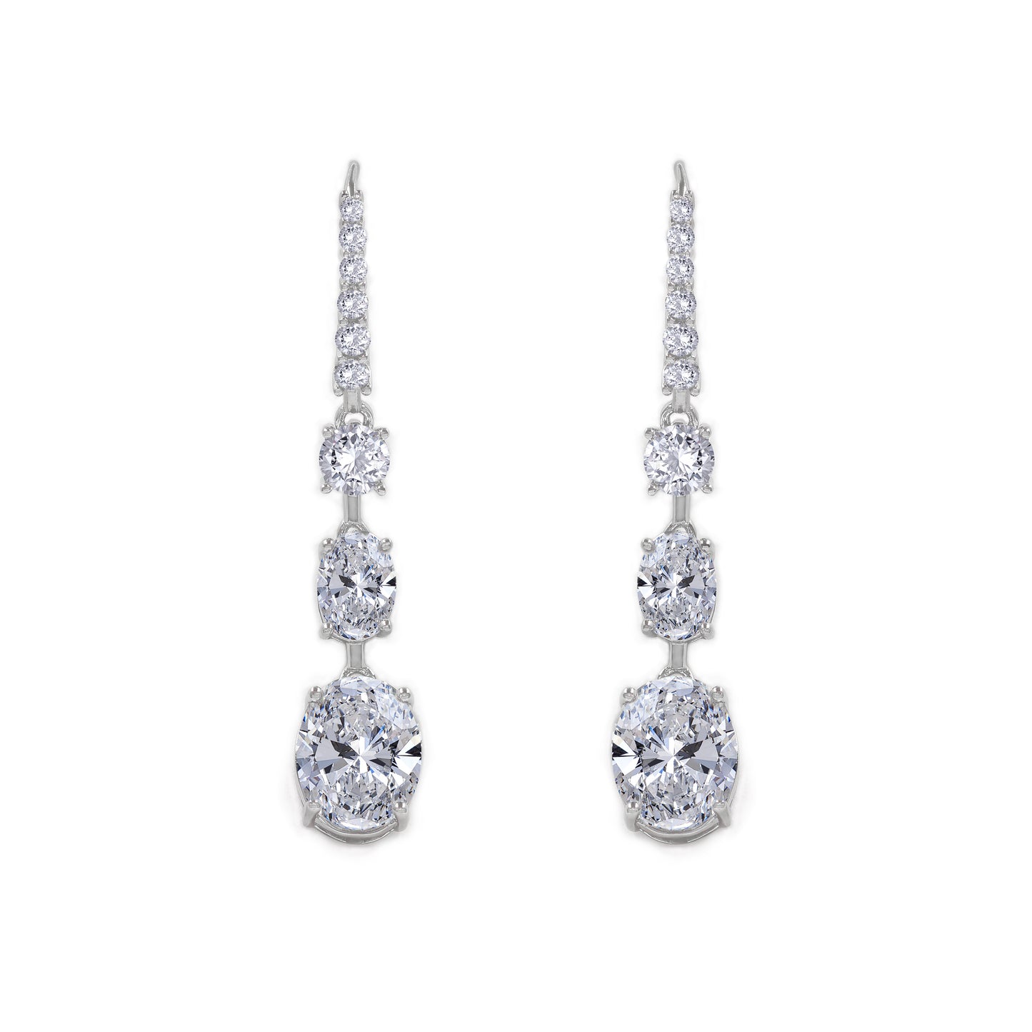 Victoria 11 Earrings Diamond White