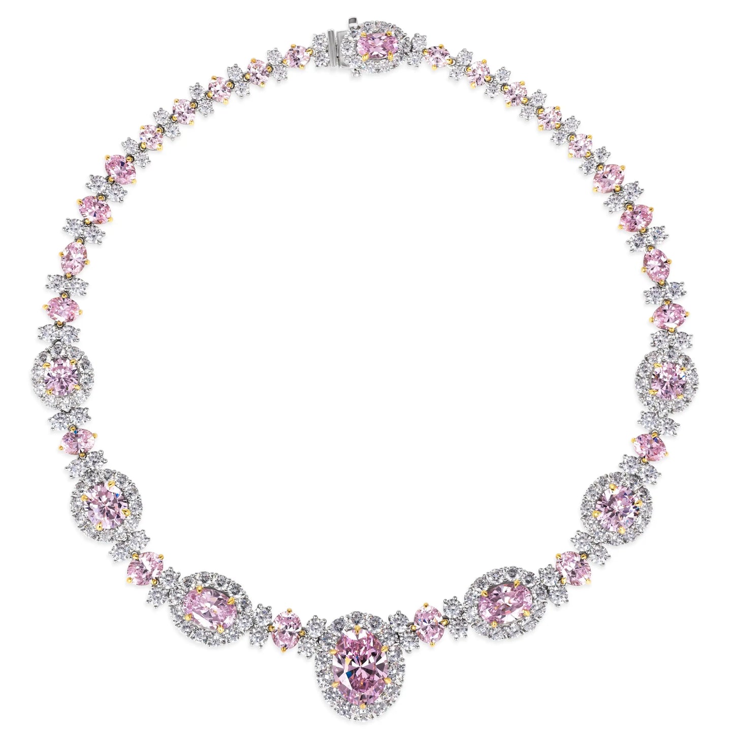 Worth Avenue Necklace in Argyle Pink Crystalline Anna Zuckerman