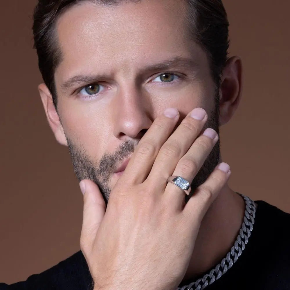 Xavier 4.50 Carat Men's Band in Platinum Anna Zuckerman