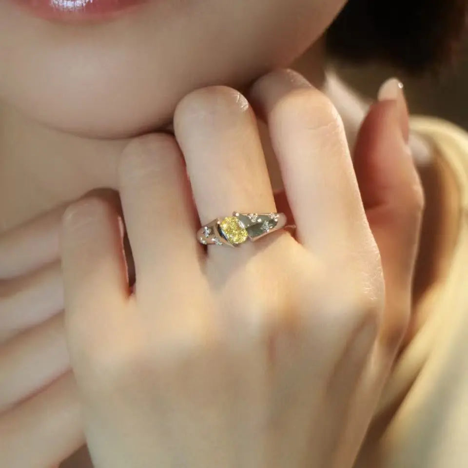 Citrine Sun Ring Anna Zuckerman