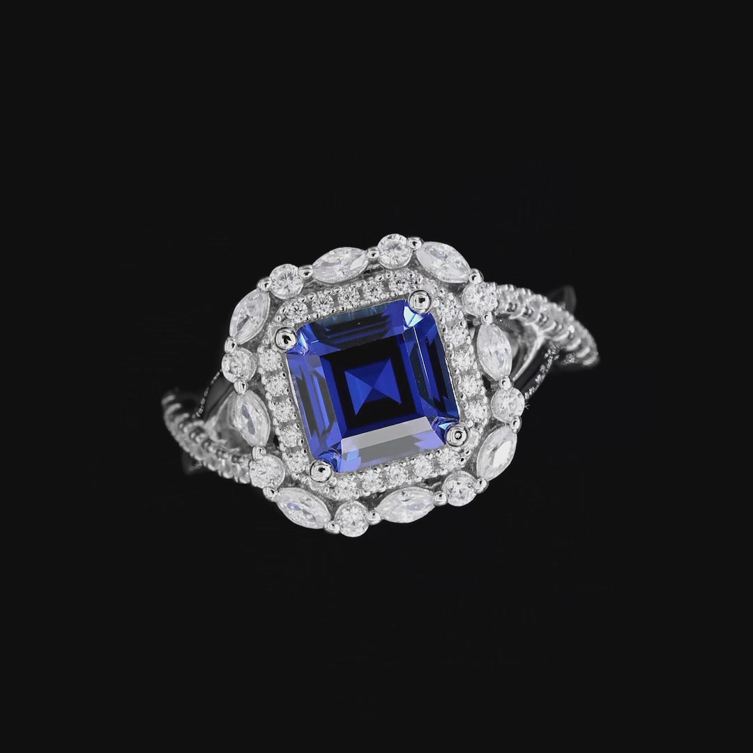 "Parisian Glamour ring with sparkling diamonds, sophisticated luxury jewelry"