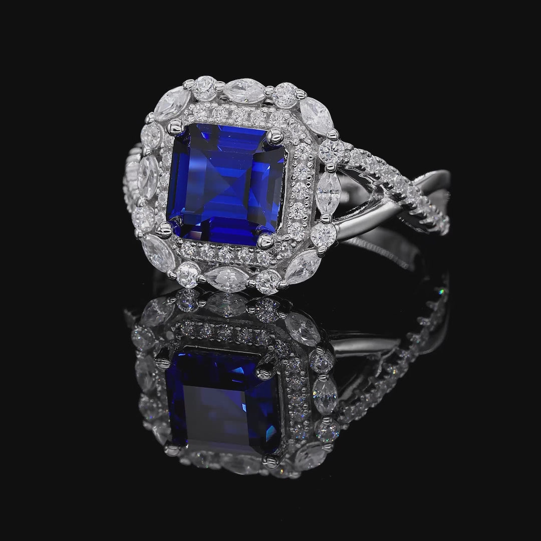 "Parisian Glamour ring with sparkling diamonds, sophisticated luxury jewelry"