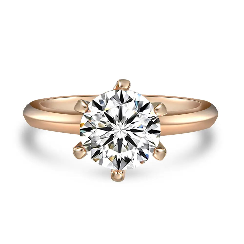 2 Carat Solitaire Engagement Ring - Anna Zuckerman Rings