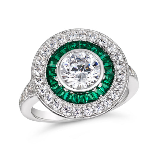 Demi Vintage 1 Carat Diamond Crystalline Ring - Anna Zuckerman Rings