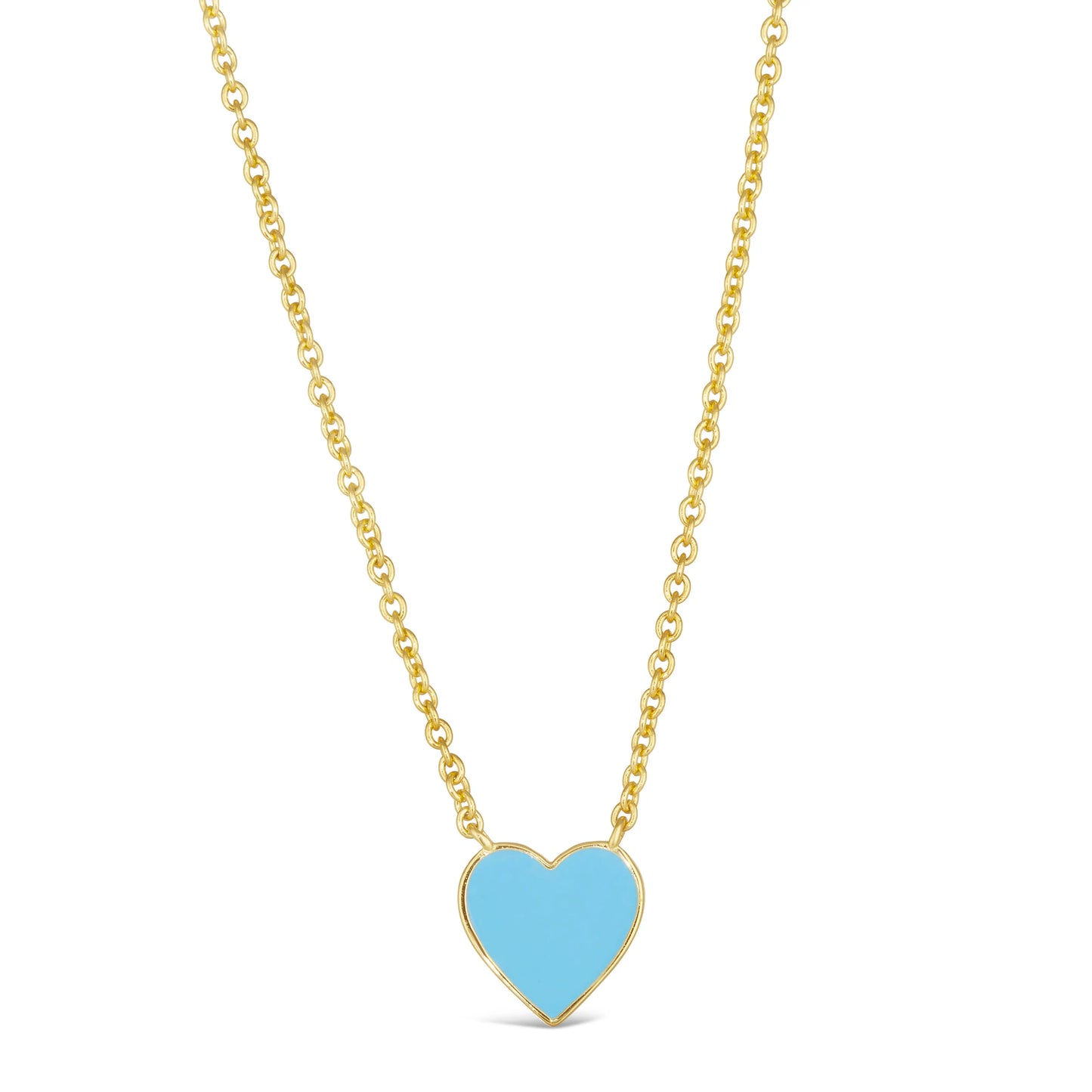House of Cards 10 Enamel Heart Necklace - Anna Zuckerman Luxury Necklaces
