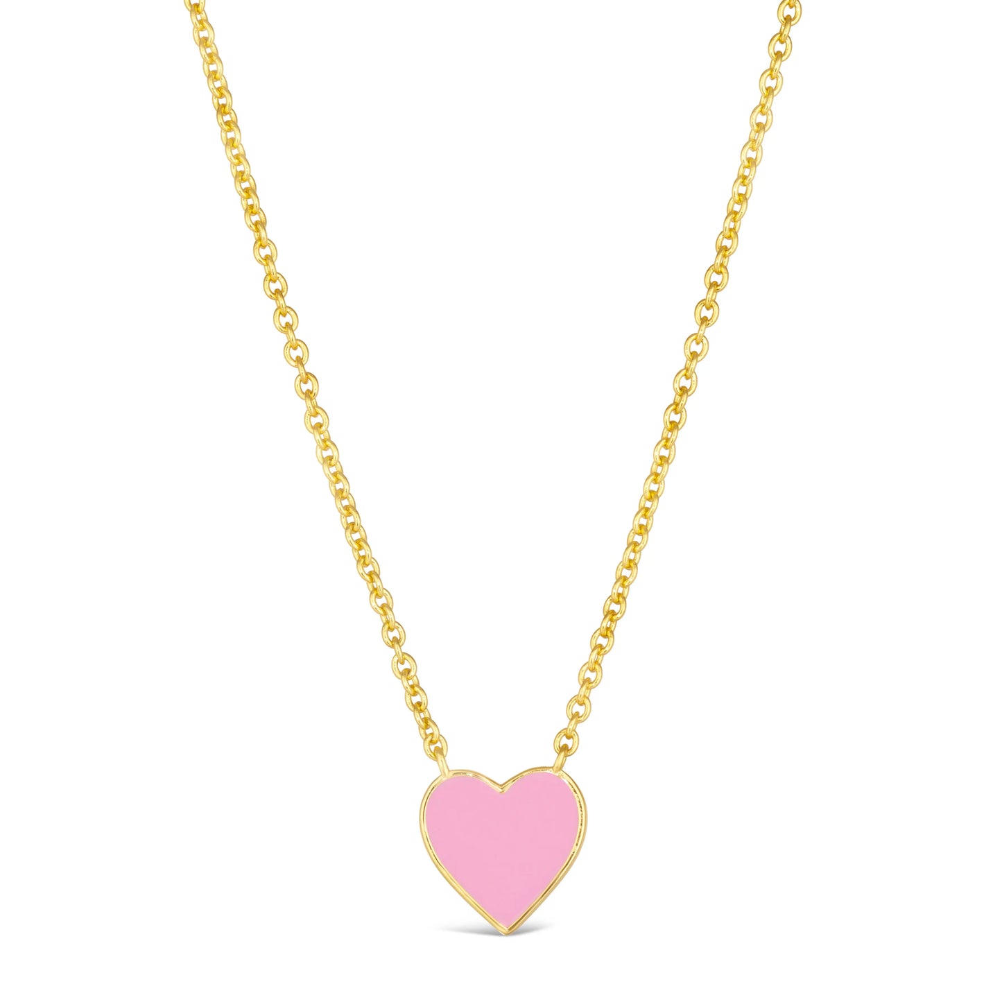 House of Cards 10 Enamel Heart Necklace - Anna Zuckerman Luxury Necklaces