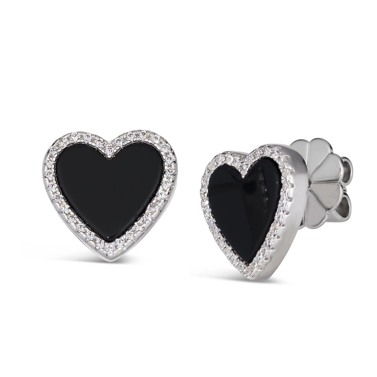 House of Cards 04 Onyx Earrings - Anna Zuckerman Luxury Earrings