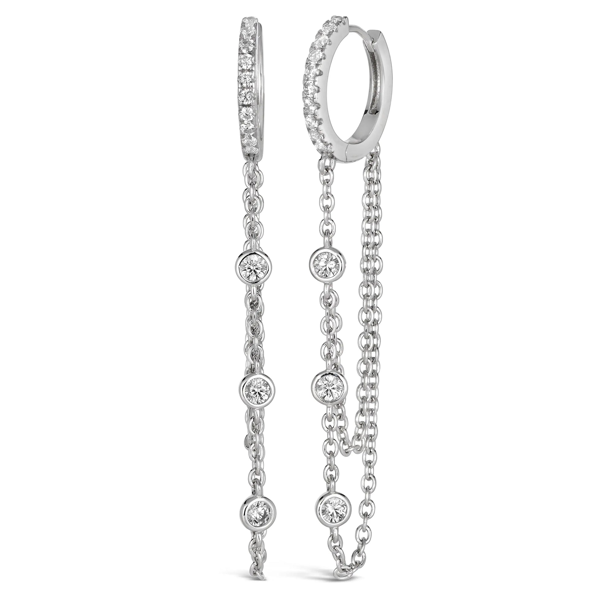 Olivia 55 Huggie - Anna Zuckerman Luxury Earrings