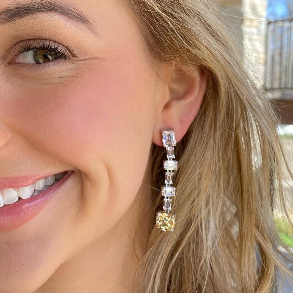 Diana 13 Canary Yellow Earrings - Anna Zuckerman Luxury Earrings