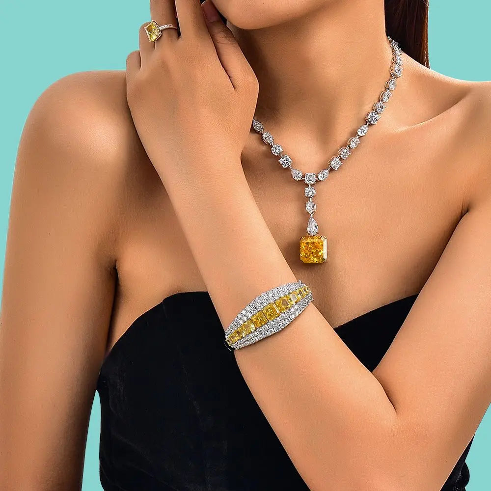 Diana 31 Canary Yellow Bracelet - Anna Zuckerman Luxury Bracelets