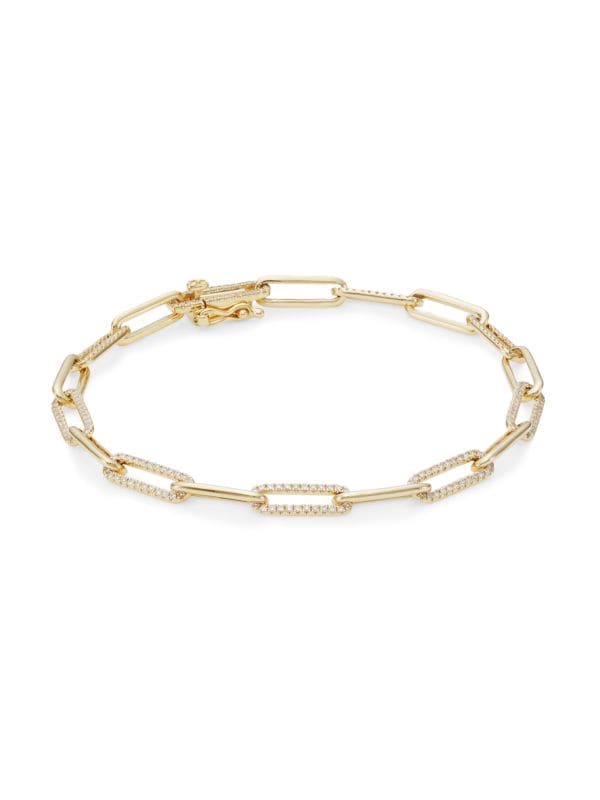 Olivia 68 Paperclip Anklet 9.5 IN