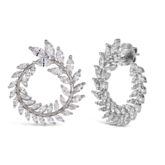 Marquise Wreath 8 Carat Earrings - Anna Zuckerman Earrings