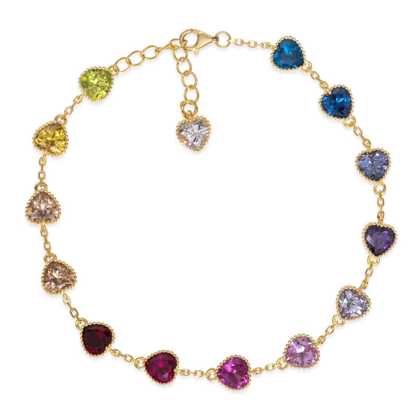 Omni 02 Heart Bracelet Gold - Anna Zuckerman Luxury Bracelets