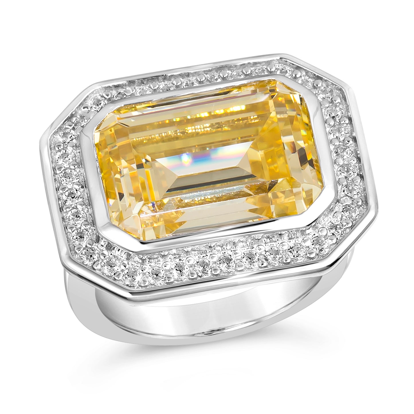 Grace 03 Canary Yellow Ring - Anna Zuckerman Luxury Rings