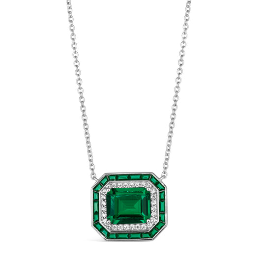 Gemma Couture Emerald Necklace