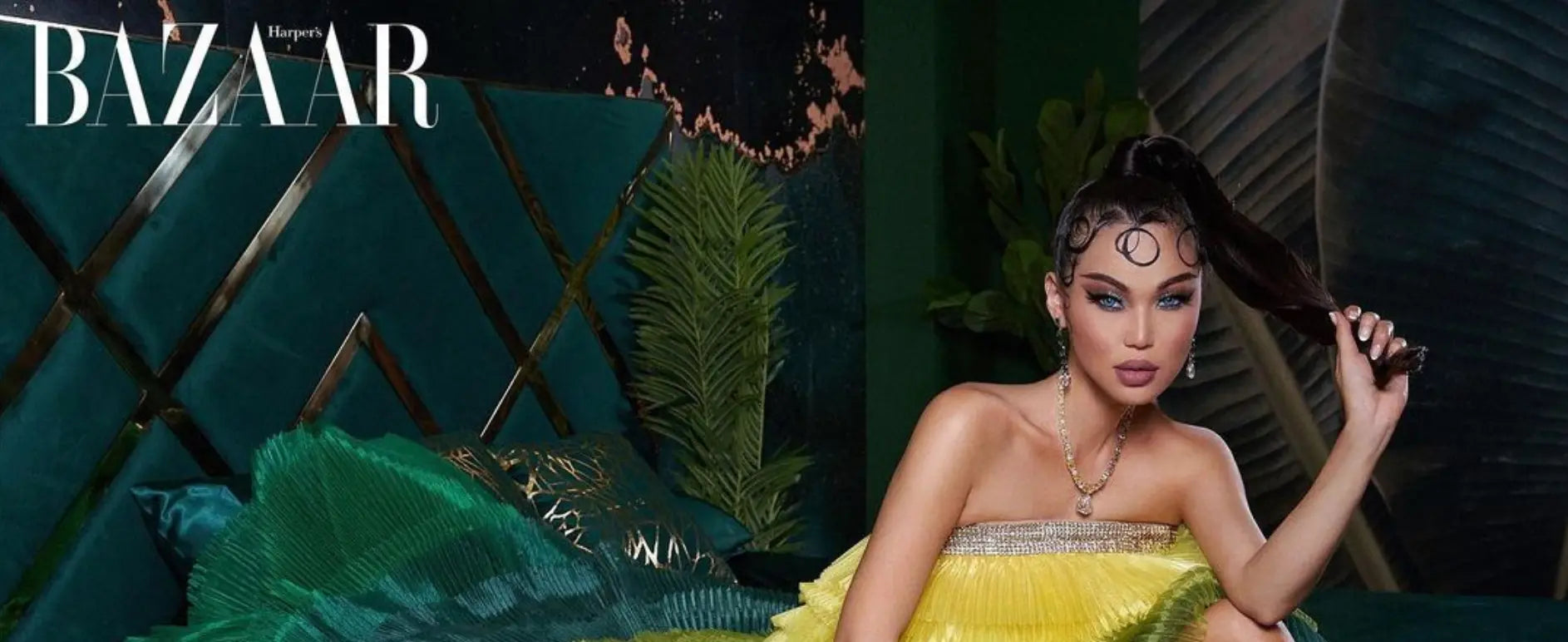 Anna Gupta wears Anna Zuckerman for Harper's Bazaar